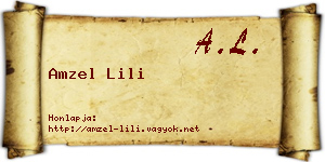 Amzel Lili névjegykártya